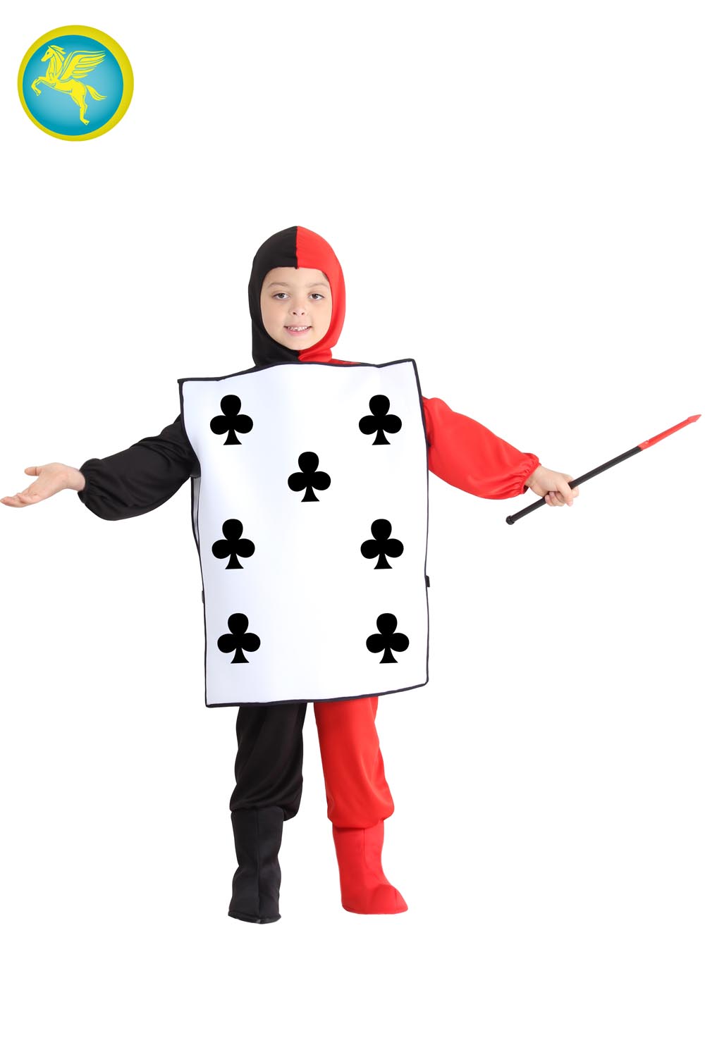 COSTUME CARTA DA GIOCO FIORI BAMBINO